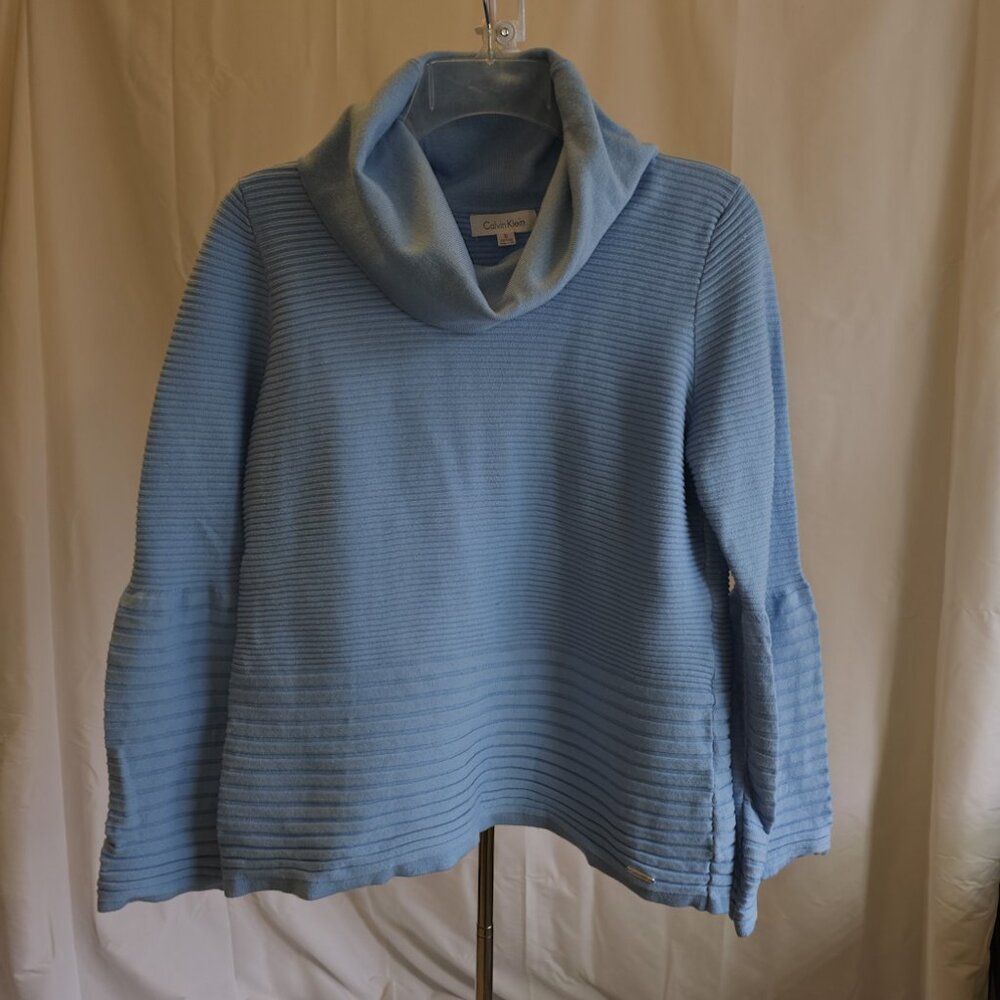 Calvin Klein sweater with cowl neck and angel wing sleeves - M